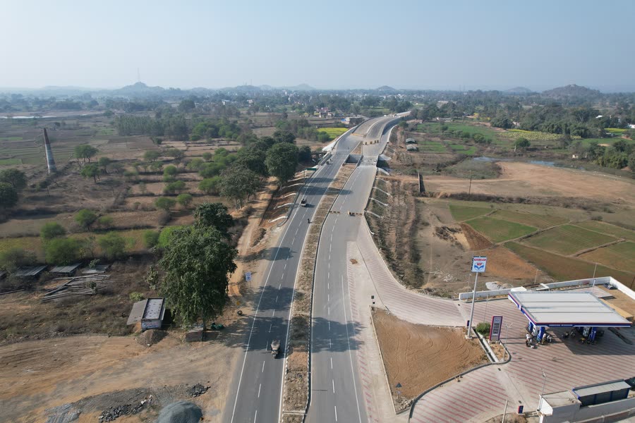 Completed two-lane carriageway