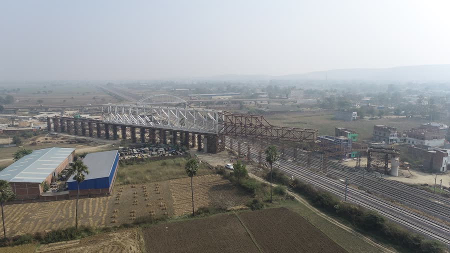 Rail yard from above