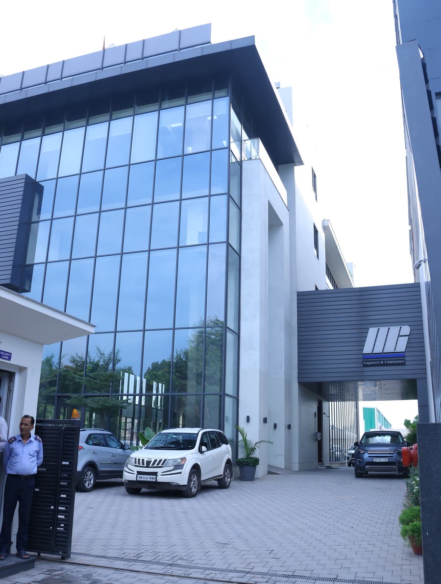 Glass facade